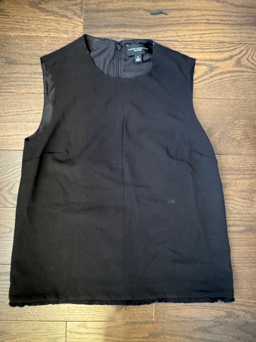 Victoria Beckham for Target Black Sleeveless Crewneck Tank